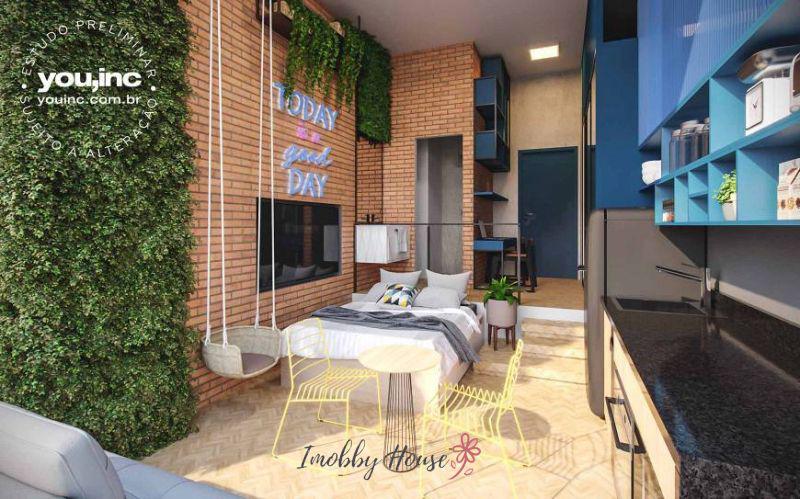 Studio 22m² 1 Quarto. À 500m da metrô Brooklin. Lazer Completo - Imobby House